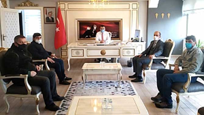 İşadamlarından Kaymakam Yakup Güney'e ziyaret... 