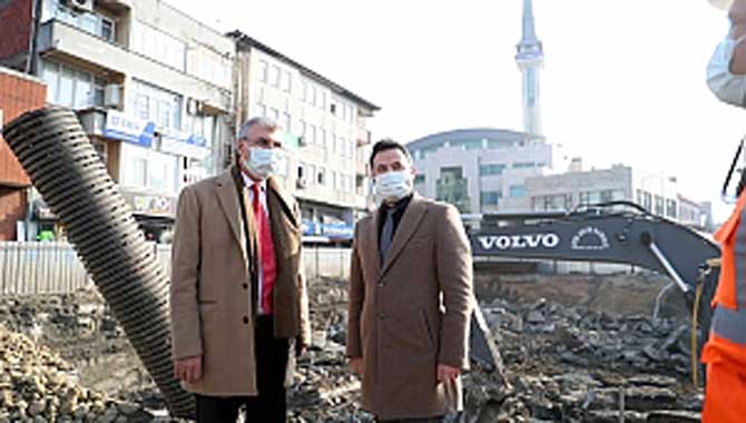 Şehrin yeni meydanı temel atmaya hazırlanıyor