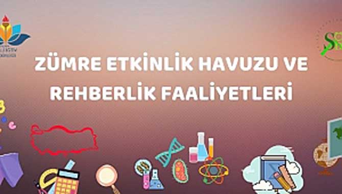Zümre Etkinlik Havuzu ve Rehberlik Faaliyetleri