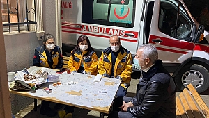 BABAOĞLU YENİ YILI SAĞLIKÇILARLA KARŞILADI