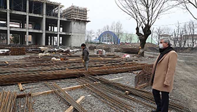 Şehrin yeni eğitim külliyesi yükseliyor