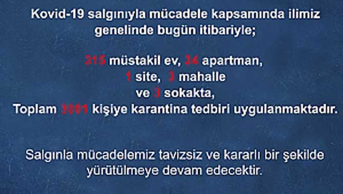 Covid-19 karantina tedbirlerine ilişkin basın duyurusu