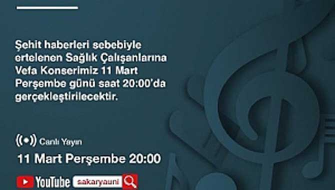 SAÜ’den Sağlık Çalışanlarına Vefa Konseri