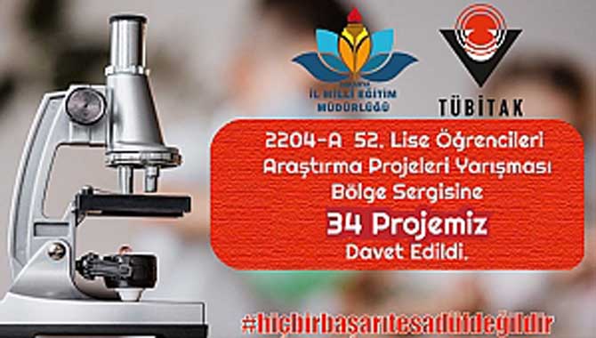 TÜBİTAK Bölge Sergisine Sakarya’dan 34 Proje