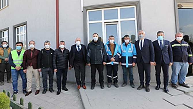 BAŞKAN BABAOĞLU VALİ KALDIRIM’A ÇALIŞMALARI ANLATTI 