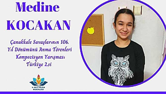 Çanakkale Kompozisyonuyla Türkiye 2.si Oldu 