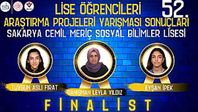 CEMİL MERİÇ SOSYAL BİLİMLER LİSESİ TÜRKİYE FİNALİNDE