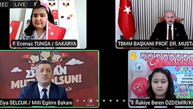 Sakarya’lı Öğrenciler 23 Nisan Canlı Yayınına Katıldılar