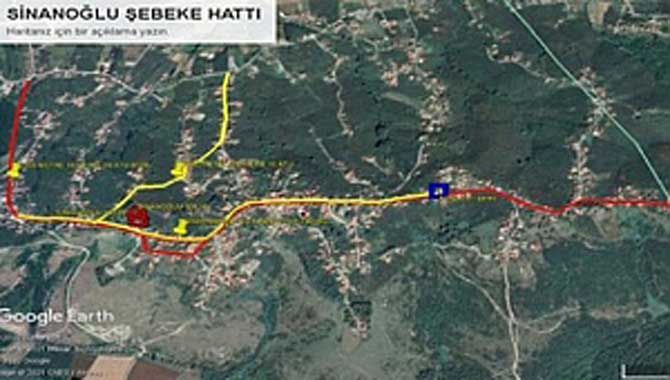 Sinanoğlu’nda içmesuyu şebekesini yeniliyor