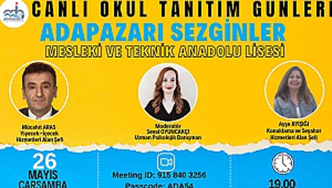  “CANLI OKUL TANITIM GÜNLERİ” DEVAM EDİYOR