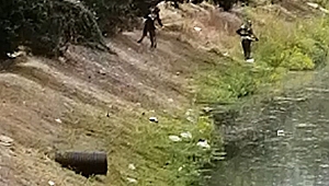 Çark Deresinin çevresi temizleniyor