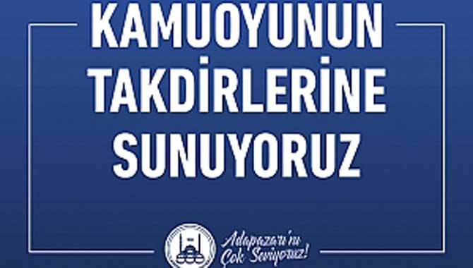 KAMUOYUNUN TAKDİRLERİNE SUNUYORUZ