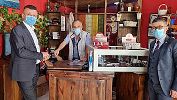 Kaymakam Bayar ve Başkan Özen’den Esnaf Ziyareti
