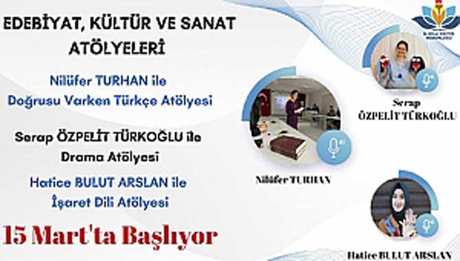 Sakarya MEM’den Kültür, Sanat ve Edebiyat Atölyeleri