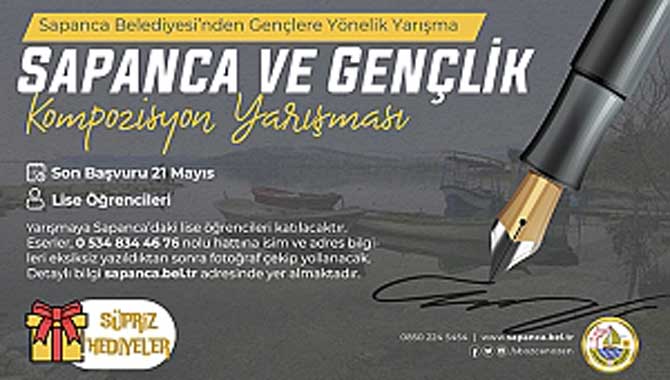 Sapanca Belediyesi’nden Gençlere Yönelik Yarışma