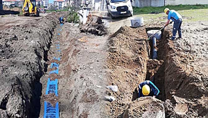 Şehrin kuzeyine altyapı çalışması