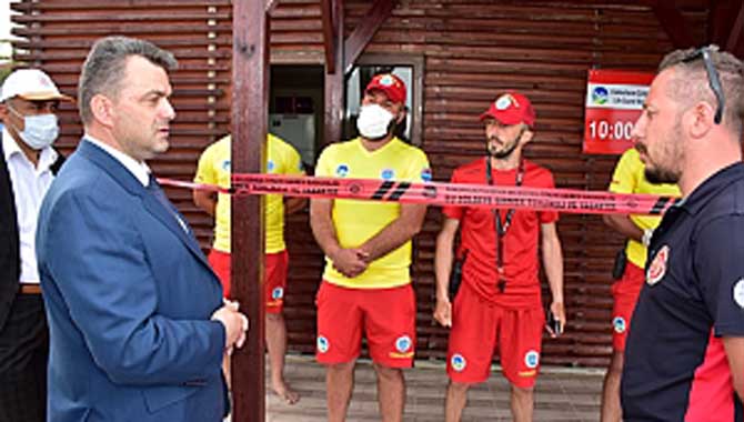 Başkan Sarı’dan Sahildeki Kahramanlara Ziyaret