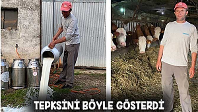 Kaynarcalı süt üreticisinden bireysel eylem