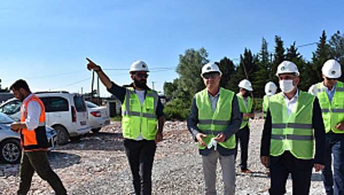 LİSANLI DEPOLAMA ALANINDAKİ ÇALIŞMALARI İNCELEDİ