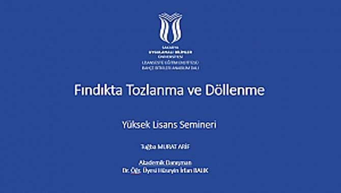 Sakarya’nın tarımı lisansüstü düzeyde ele alınıyor