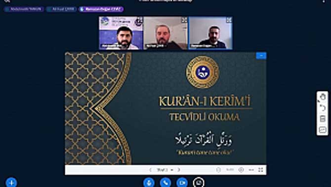 SAMEK’in online programıyla Osmanlı Türkçesi ve Kuran-ı Kerim öğrendiler