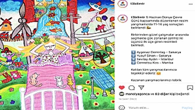 T3 Vakfı Resim Yarışması'nda Türkiye 1.si ve 2.si oldular