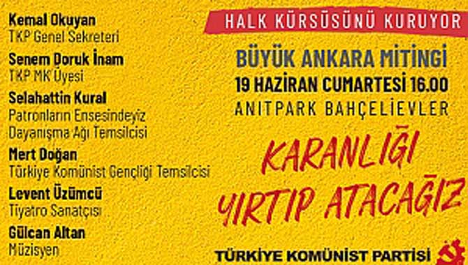 Yarın Ankara'da halkın kürsüsü kurulacak