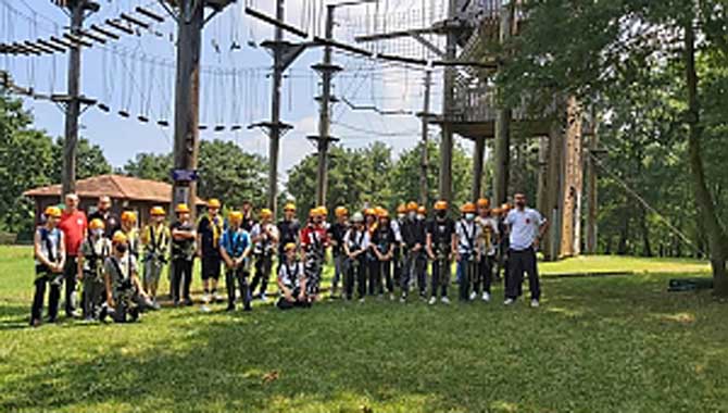 Macera Park 300 kişilik öğrenci grubunu ağırladı