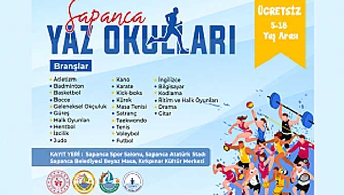 Sapanca'da Yaz Okulları Kayıtları Başladı