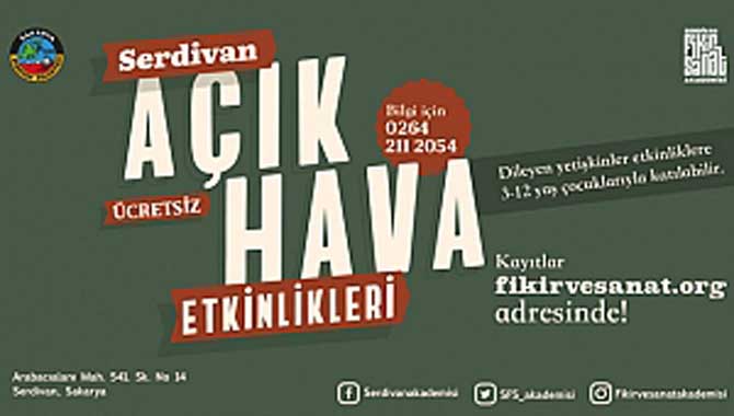 Serdivan Fikir Sanat, Etkinliklerini Açık Havaya Taşıdı