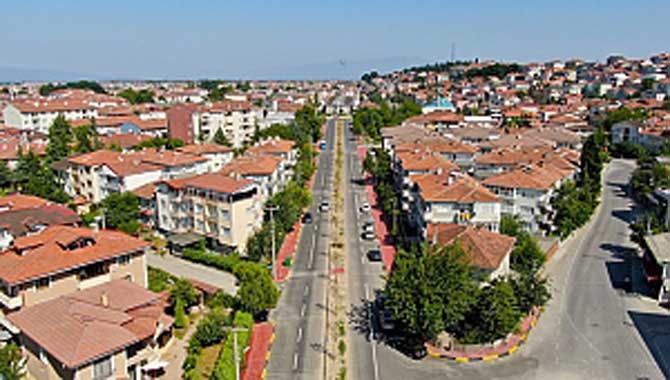Bağlar Caddesi’nin üst yapı çalışmalarında sona gelindi