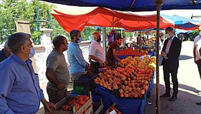 Başkan Alemdar Yeni Pazar Yerinde Esnafı Ziyaret Etti