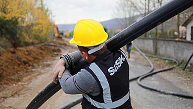 İki ilçe için 11 bin 500 metrelik yeni içmesuyu hattı