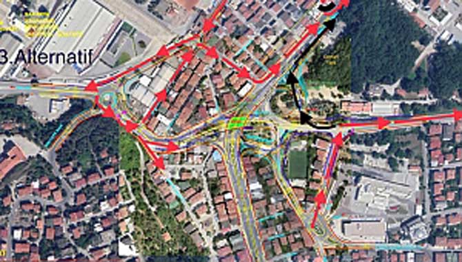 Köprülü kavşak için trafik alternatif güzergâhlardan sağlanacak