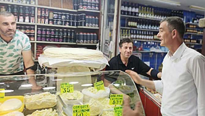 Dikbayır, isyan eden esnafı dinledi