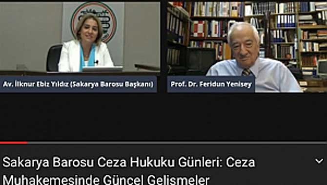 Sakarya Barosu ‘Ceza Hukuku Günleri’ düzenledi Sakarya Barosu’nun düzenlediği ‘Ceza Hukuku Günleri’ tamamlandı.