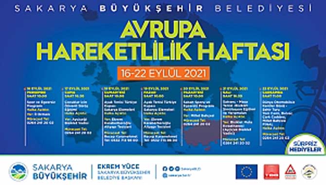 Sakarya’da Avrupa Hareketlilik Haftası bir dizi etkinlikle geçecek