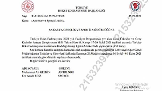 Sakarya’nın gururu Ediz Avrupa yolcusu