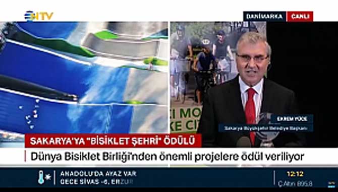 Başkan Ekrem Yüce, Danimarka'dan Türkiye'ye canlı bağlandı 