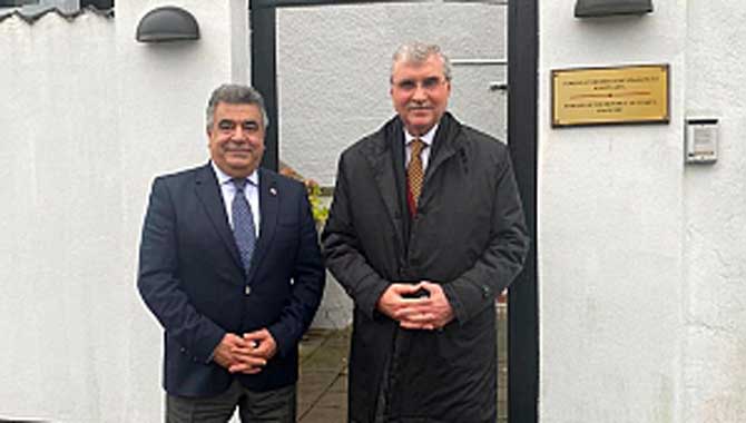 Başkan Yüce'den Kopenhag Büyükelçisi İpek'e teşekkür ziyareti 