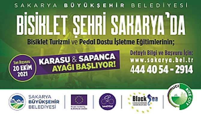Bisiklet turizmi ve pedal dostu işletme eğitimleri Karasu ve Sapanca’da 
