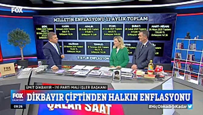 Dikbayır ve eşi Fox TV'de enflasyonu değerlendirdi 