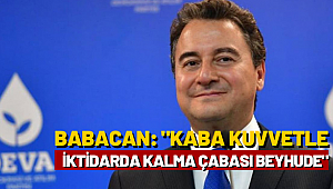 ‘Kaba kuvvetle iktidarda kalma çabası beyhude bir çabadır’ 