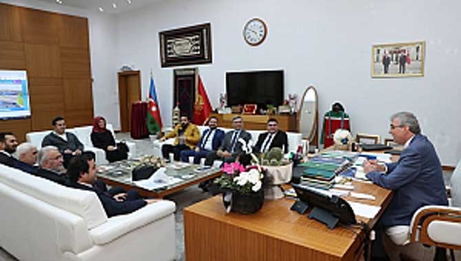 Yeni Dünya Vakfı’ndan Başkan Ekrem Yüce’ye ziyaret 