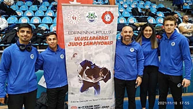 Büyükşehir’li judocular Edirne’de kürsüye çıktı 