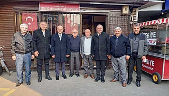 Kılıçaslan, muhtarla bir araya geldi 