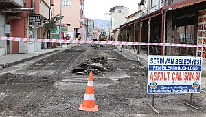 Serdivan’da Sokaklar Sıcak Asfaltla Yenileniyor 