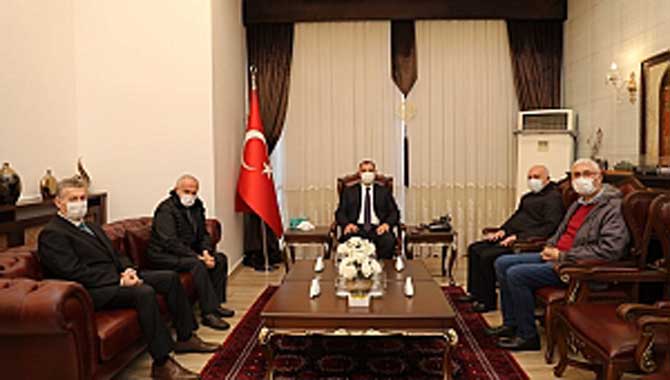 Vali Kaldırım, SGB yöneticilerini ağırladı 