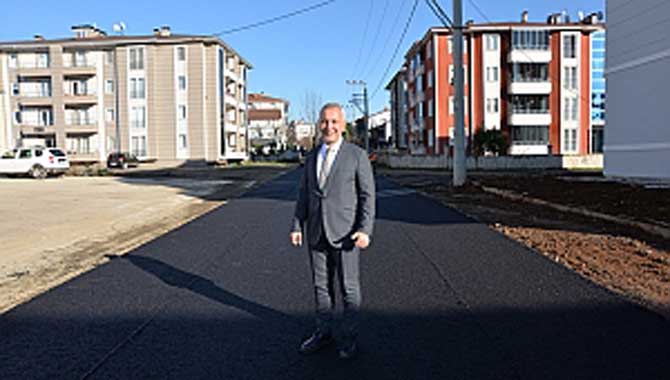 YENİMAHALLE’DE ASFALTLAMA BAŞLADI 