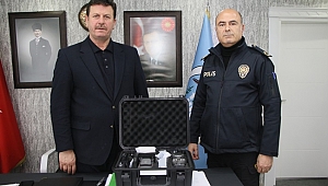 Akyazı Belediyesi’nden İlçe Emniyetine termal drone desteği 